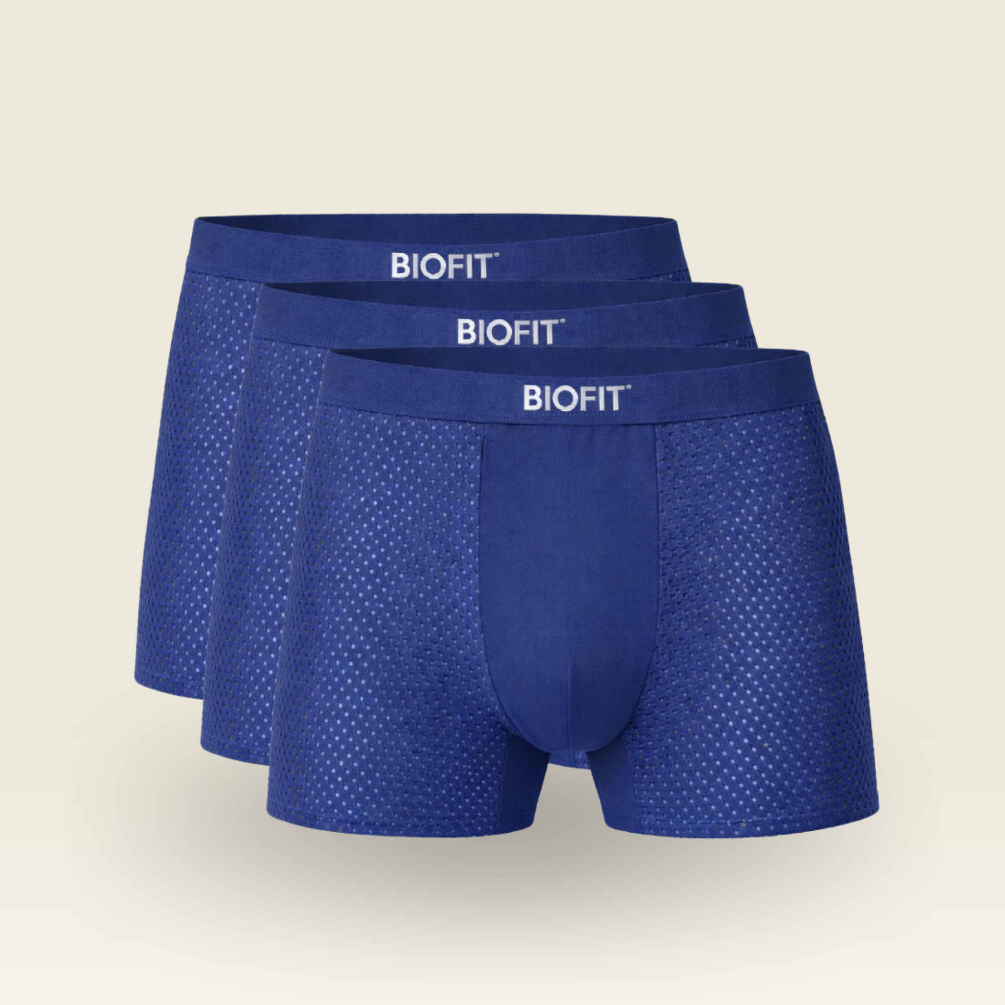 BIOFIT Essentials Boxer Trunks 3-Pack Blue