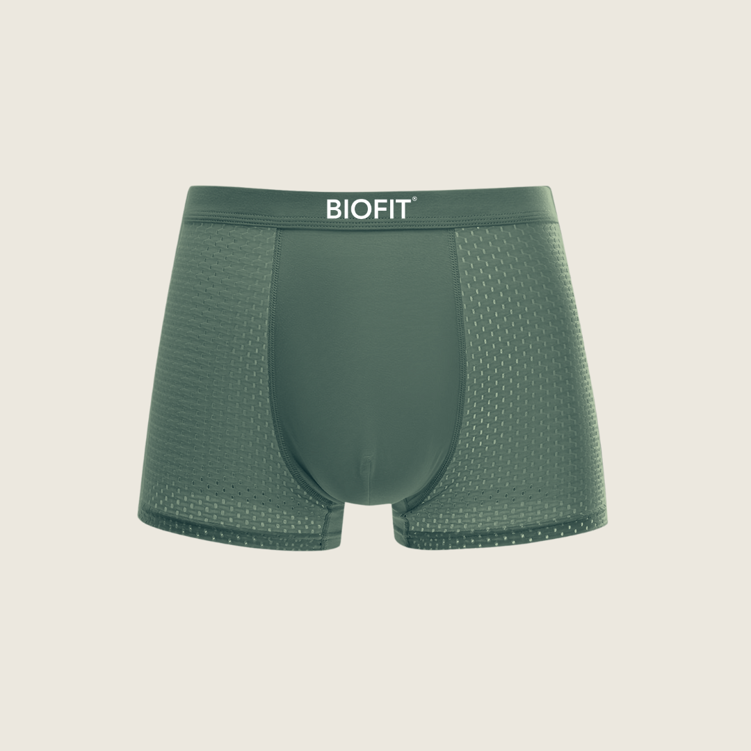 Pack de 5 bóxers de bambú BIOFIT® de color verde | + 5 GRATIS