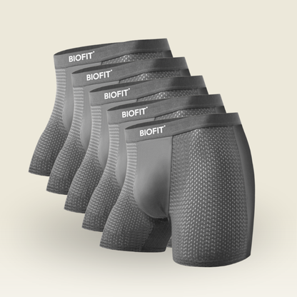BIOFIT Essentials Boxer Briefs Grey | 5 Pack + 5 FREE