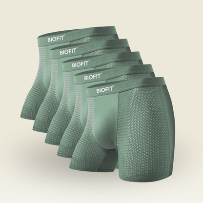 BIOFIT Essentials Boxer Briefs Green | 5 Pack + 5 FREE
