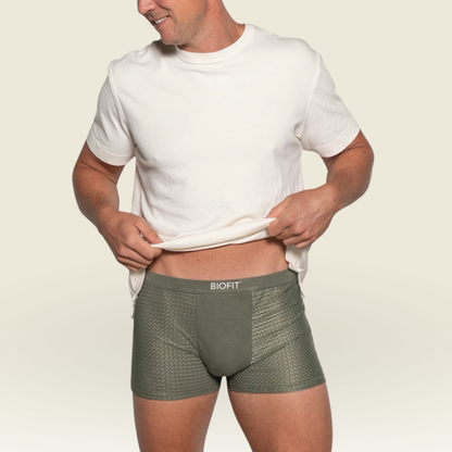 BIOFIT® Essentials Boxer Trunks 5-Pack Green | + 5 FREE